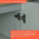 Ver mais imagens de Balcão 100% MDF 2 Portas com Tampo Cinza/ Nature Americana