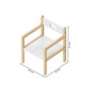 Ver imagem 3 de Cadeira Infantil Evolutiva 4 Estágios Wave Casatema MadeiraOriginals Branco/Marrom
