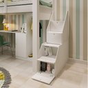 Ver imagem 5 de Cama Infantil com Escada 1 Escrivaninha e 2 Armários 5 Portas Leo Yescasa