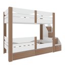 Ver imagem 6 de Beliche Infantil com Escada 4 Portas e 2 Gavetas Maya Yescasa