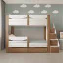 Ver imagem 1 de Beliche Infantil com Escada 4 Portas e 2 Gavetas Maya Yescasa