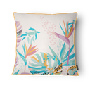 Ver imagem 1 de Kit 3 Capas de Almofada 43x43cm Microfibra Floral Arara Amarela