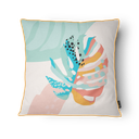 Ver imagem 3 de Kit 3 Capas de Almofada 43x43cm Microfibra Floral Arara Amarela