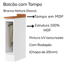 Ver imagem 4 de Balcao Porta Toalha Tampo 20 Cm C362 Americana Branco Nature Henn