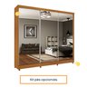 Guarda Roupa Casal com Espelho 3 Portas 6 Gavetas Montevideu Espresso Móveis - 7