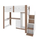 Ver imagem 2 de Cama Infantil 1 Escrivaninha 5 Portas Stella Yescasa
