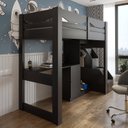 Ver imagem 6 de Cama Infantil 1 Escrivaninha e 2 Armários 5 Portas Stella Yescasa