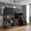 Ver imagem 5 de Cama Infantil 1 Escrivaninha e 2 Armários 5 Portas Stella Yescasa