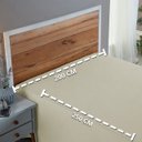Ver imagem 4 de Lençol de Baixo 200 Fios Casal sem Elástico 100% Algodão Avulso Roupa de Cama Box:palha