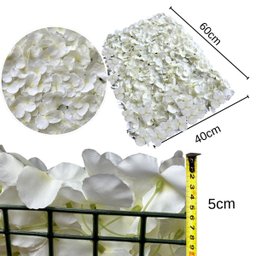 1 Painel de Parede 60x40 Flores Artificiais para Festas e Decoração de Casa - 2