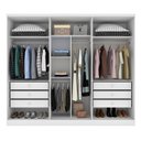 Ver imagem 2 de Guarda Roupa Casal com Espelho 3 Portas 6 Gavetas 270cm Bergamo Espresso Móveis 