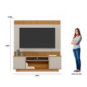 Ver imagem 6 de Estante Home e Theater para TV até 75 Polegadas 2 Nichos Barretos Linea Brasil