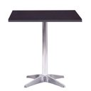 Ver imagem 1 de Mesa de Jantar Quadrada 70 cm Tampo Preto em MDP Base Delta