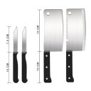 Ver imagem 4 de Kit 2 Conjuntos de Facas e Afiador de Cozinha LS311