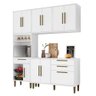 Cozinha Compacta Lorena 10 Portas 2 Gavetas com Fruteira Branco - Kaiki Móveis - 2