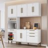 Cozinha Compacta Lorena 10 Portas 2 Gavetas com Fruteira Branco - Kaiki Móveis - 1