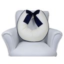 Ver imagem 1 de Almofada Amamentação com Laço - Palha com Marinho