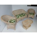 Ver imagem 3 de Conjunto para Jardins Varandas Área Externa 1 Sofá 2 Poltronas 1 Centro Fibra Sintética