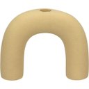 Ver imagem 1 de Castiçal Porta Vela Suporte Home&co Cerâmica 13x17x4cm Amarelo