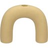 Castiçal Porta Vela Suporte Home&co Cerâmica 13x17x4cm Amarelo - 1