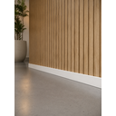Ver imagem 1 de Rodapé de MDF 7CMX15MMX2.20m Revestido Liso Branco Casablanca