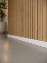 Ver imagem 1 de Rodapé de MDF 7CMX15MMX2.20m Revestido Liso Branco Casablanca