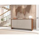 Ver imagem 4 de Buffet Aparador Legancy Cedro Off White 3 Portas 1 Gaveta MDF MDP Amadeirado Casa D Móveis