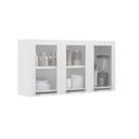 Ver imagem 3 de Armário de Cozinha em Aço 3 Portas de Vidro 105cm Florença Itatiaia 
