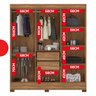 Guarda Roupa Casal 6 Portas 2 Gavetas Verso  - 7