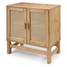 Balcão Buffet em Madeira e Rattan Natural 02 Portas - 2