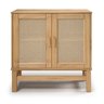 Balcão Buffet em Madeira e Rattan Natural 02 Portas - 1