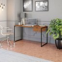 Ver imagem 4 de Gaveteiro de Mesa 1 Gaveta com Chave Industrial Marrom/Canela