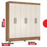 Guarda Roupa Casal 6 Portas 2 Gavetas Verso  - 9
