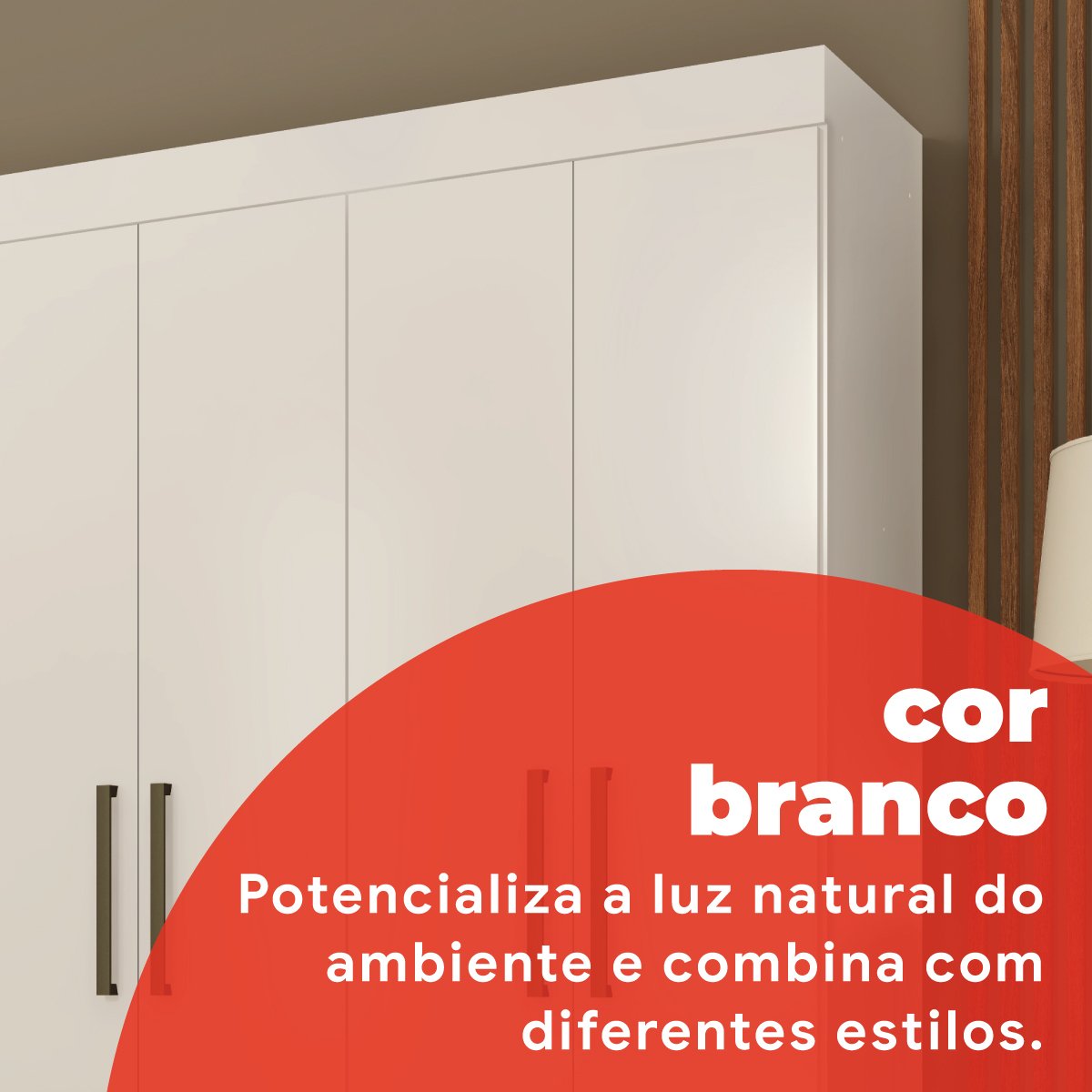 Guarda Roupa Casal 6 Portas 2 Gavetas Verso  - 5