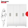 Guarda Roupa Casal 6 Portas 2 Gavetas Verso  - 13