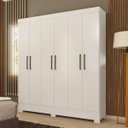 Ver imagem 1 de Guarda Roupa Casal 6 Portas 2 Gavetas Verso