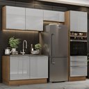 Ver imagem 1 de Armário de Cozinha Completa 260cm Rustic/Cinza Lux Madesa 05