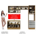 Ver imagem 6 de Armário de Cozinha Completa 260cm Rustic/Cinza Lux Madesa 05