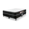 Cama Castor Queen Black e White Air Double Face D33 158x198x54 + Box Castor - 1