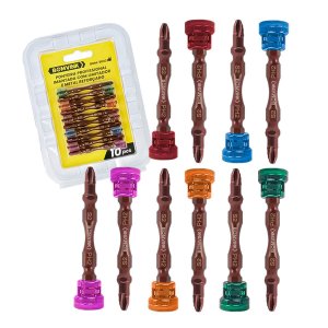 Ponteira Magnética Imantada de Aço Phillips Bomvink - Kit 10 Unidades