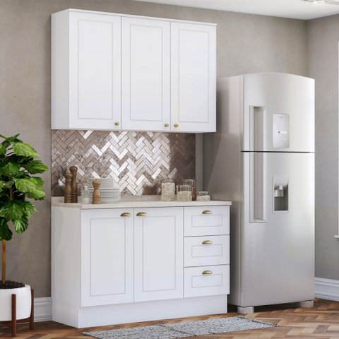 Cozinha Compacta 2 Peças Americana Branco Hp