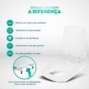 Ver imagem 5 de Tampa de Vaso Sanitario Poliester Boss Matte Black Preto Fosco para Vaso Incepa