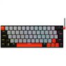 Teclado Gamer Mecanico Pcyes Kuromori 60% - Switch Red - Led Rainbow - Ptkm60rd - 1