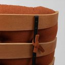 Ver imagem 5 de Poltrona Costela Terracota Boucle Adao Slim com Puff Luxo