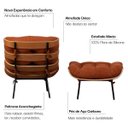 Ver imagem 7 de Poltrona Costela Terracota Boucle Adao Slim com Puff Luxo