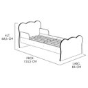 Ver imagem 3 de Mini Cama Infantil com Proteção Lateral Branco