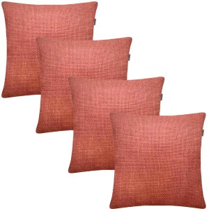 Kit 4 Capas de Almofadas Linho Lincoln 45x45cm Escolha a Cor:rose