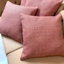Ver imagem 4 de Kit 4 Capas de Almofadas Linho Lincoln 45x45cm Escolha a Cor:rose