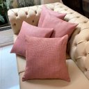 Ver imagem 3 de Kit 4 Capas de Almofadas Linho Lincoln 45x45cm Escolha a Cor:rose