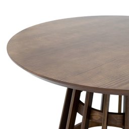 Mesa de Jantar Redonda 120cm 4 Lugares Base Central Gaia - Iaza Moveis - 3
